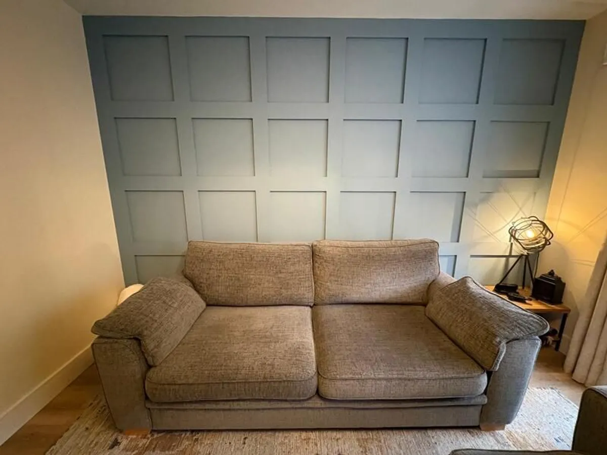 Full Sofa Suite .3-Seater Armchair & Storage Footstool - Image 2