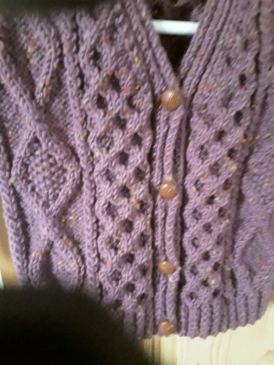 Brand new hand knitted Aaron cardigan - Image 2