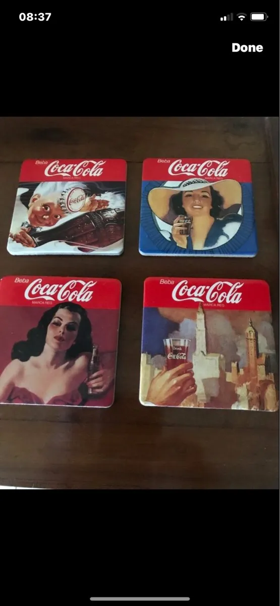 Coca Cola coasters (4) - Image 1