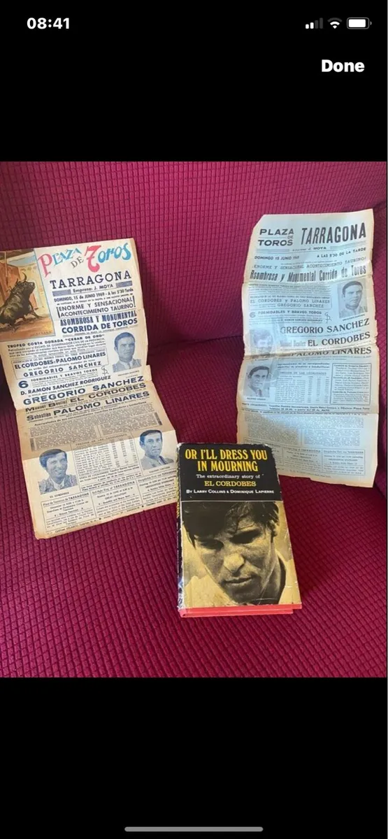 Vintage Spanish Bullfighting Memorabilia - Image 1