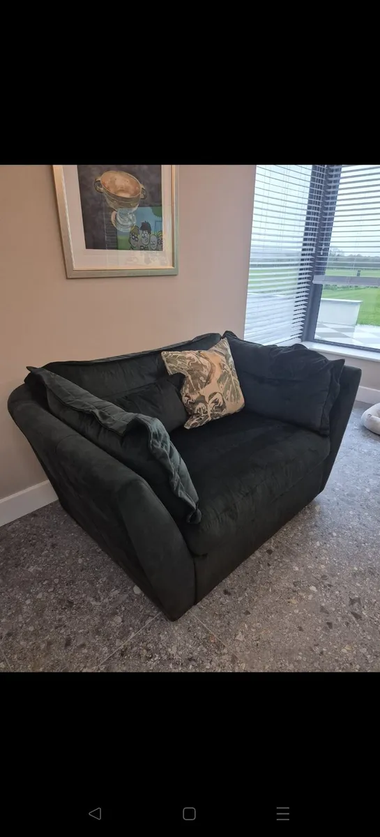 2 seater Loveseat - Green - Image 1