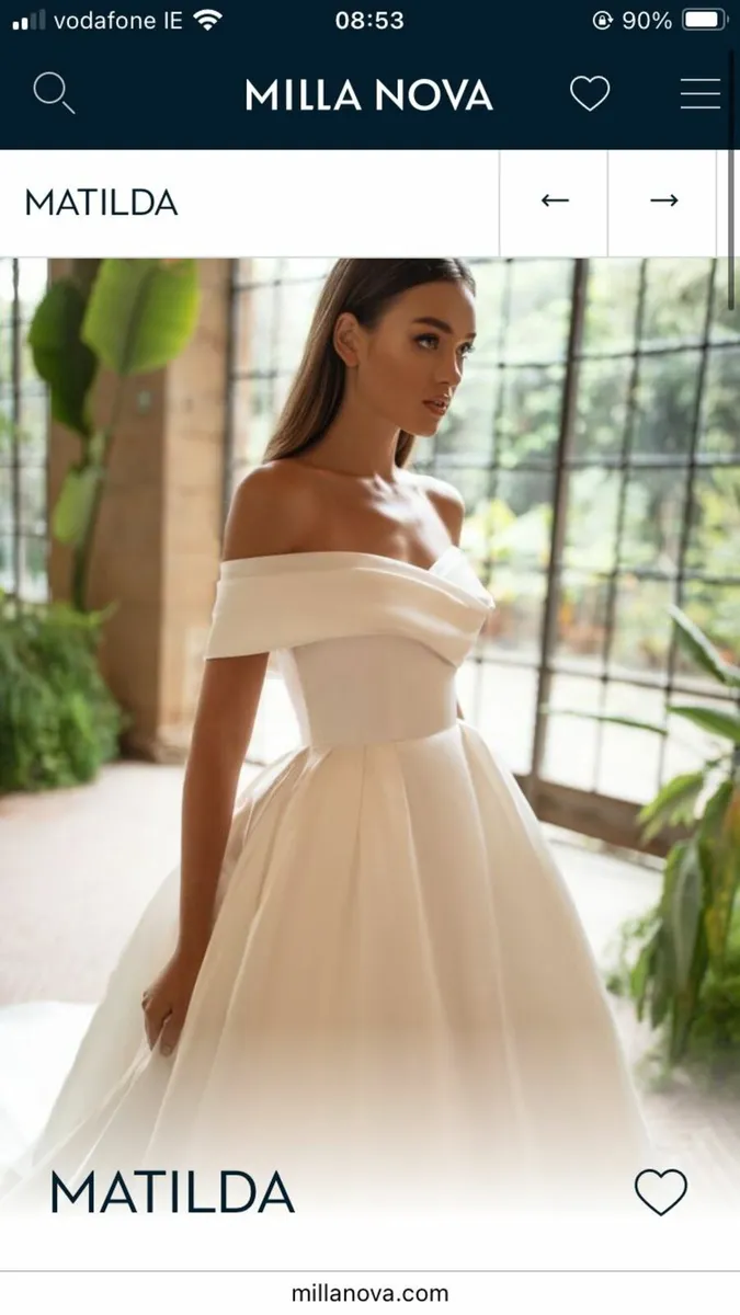 Milla Nova Matilda Silk Wedding Dress - Image 1
