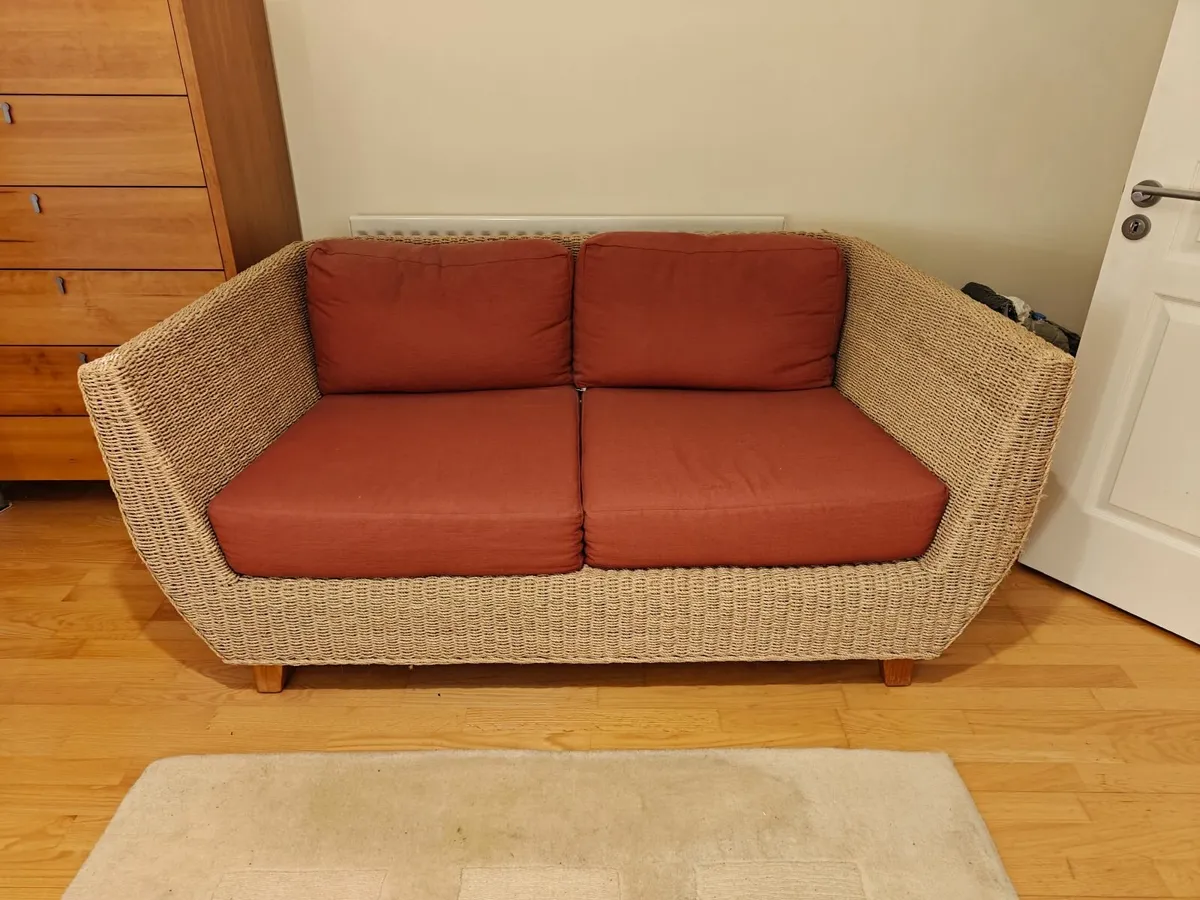 Wicker sofa - Image 1