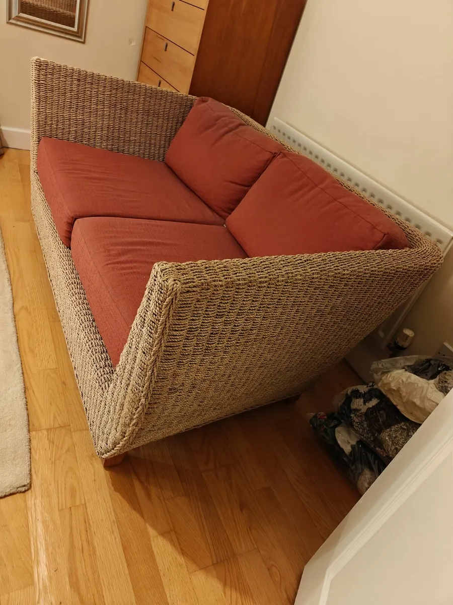 Wicker sofa - Image 4