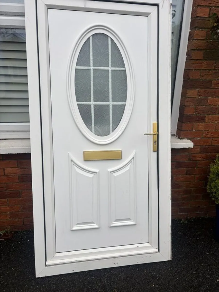 White PVC Front Door