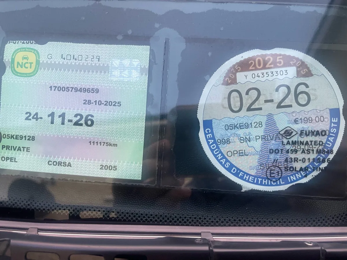 Opel corsa only 68,000 miles new nct 11/26 - Image 2