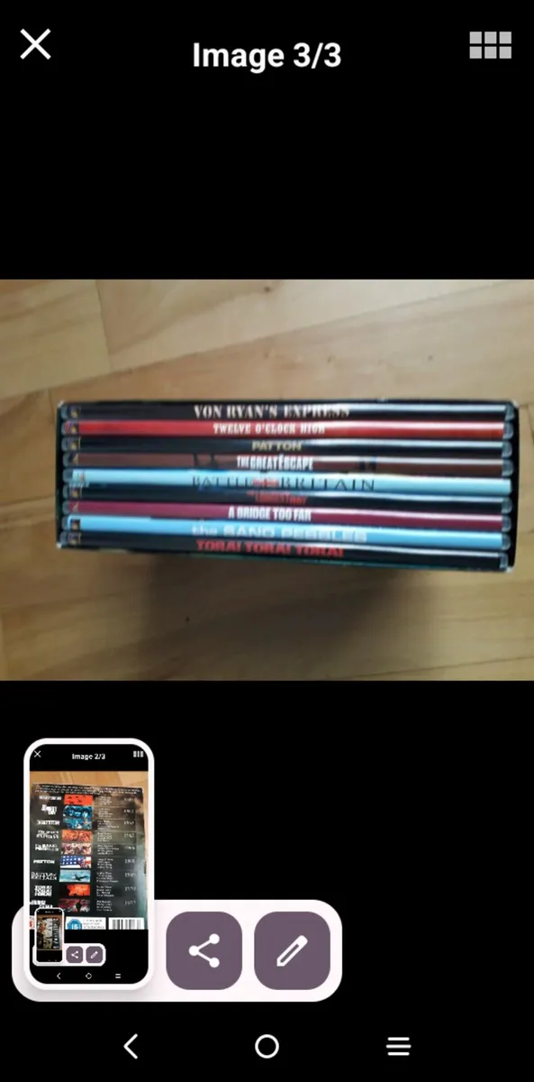 BOX. SET.  OF.  9.  WAR. FILMS.    D.V.D.S - Image 3