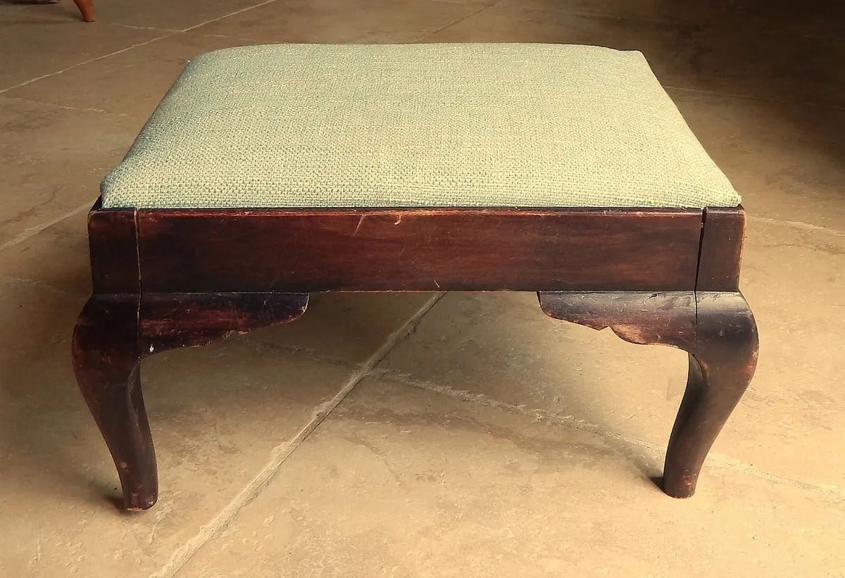 Vintage Wooden Foot Stool - Image 2