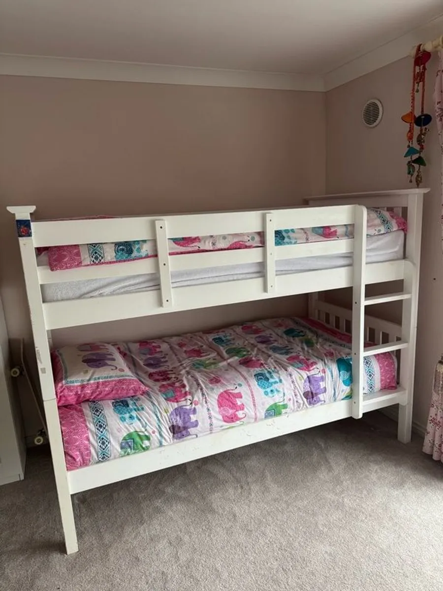White Bunk Bed