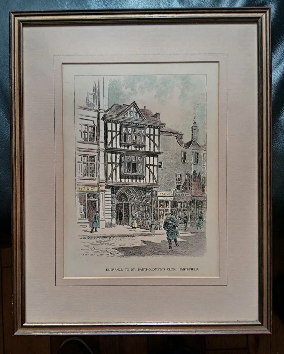 Entrance to St Bartholomew Close Smithfield Print - Image 1