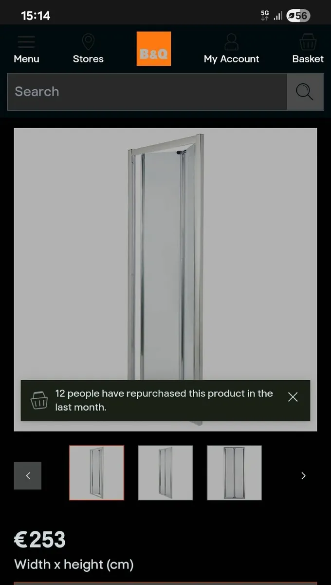 Bio fold shower door - Image 1