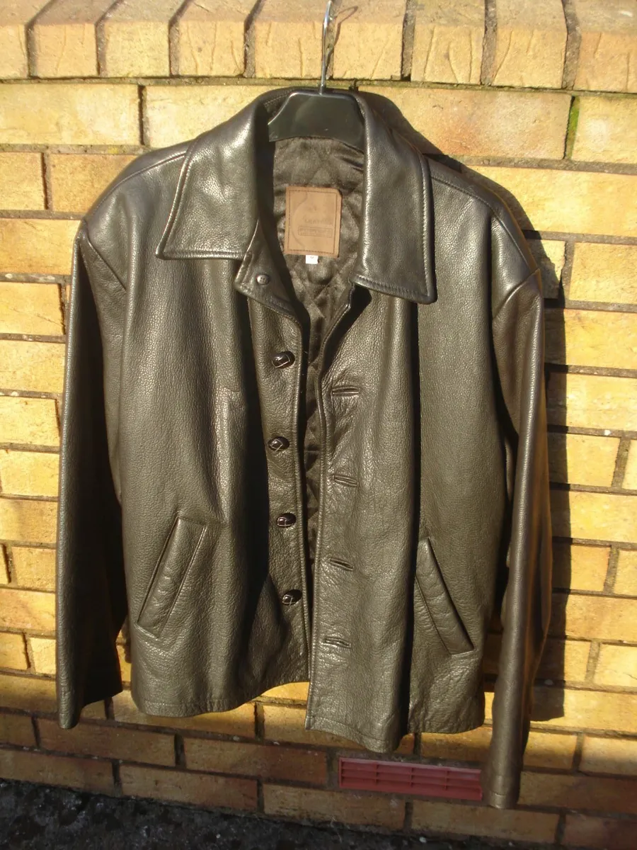 VINTAGE FOSTERS REAL LEATHER MENS JACKET. - Image 1