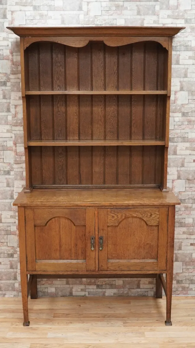 Vintage Solid Oak Welsh Dresser - Image 1