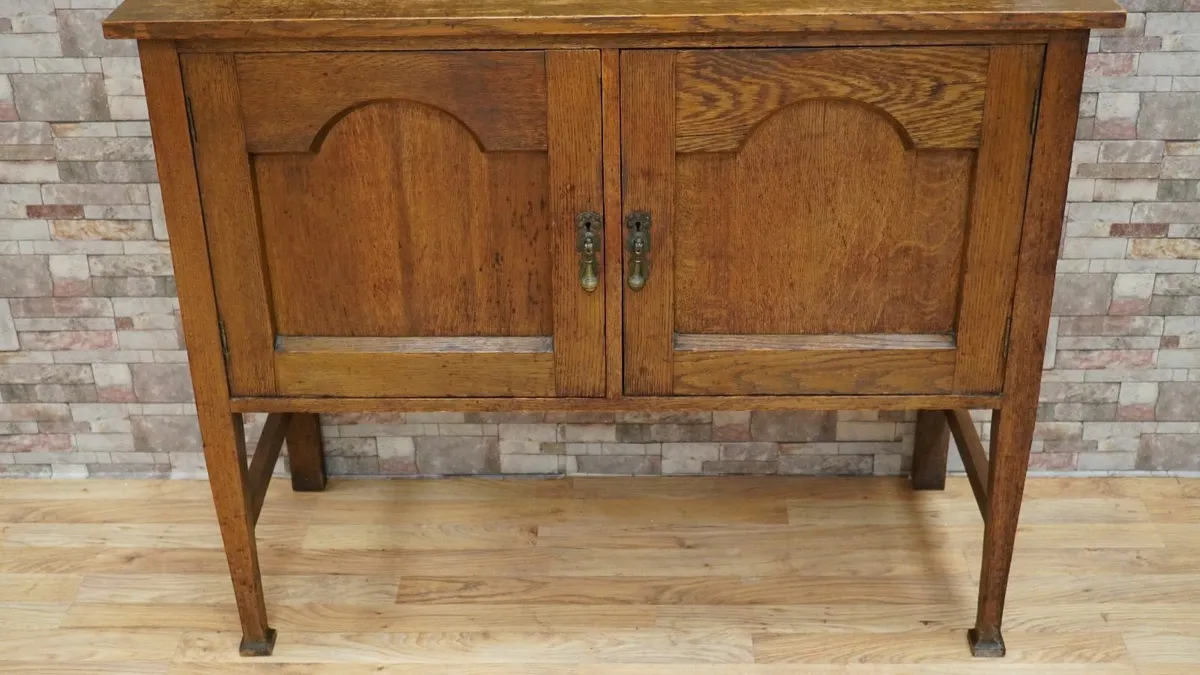 Vintage Solid Oak Welsh Dresser - Image 4