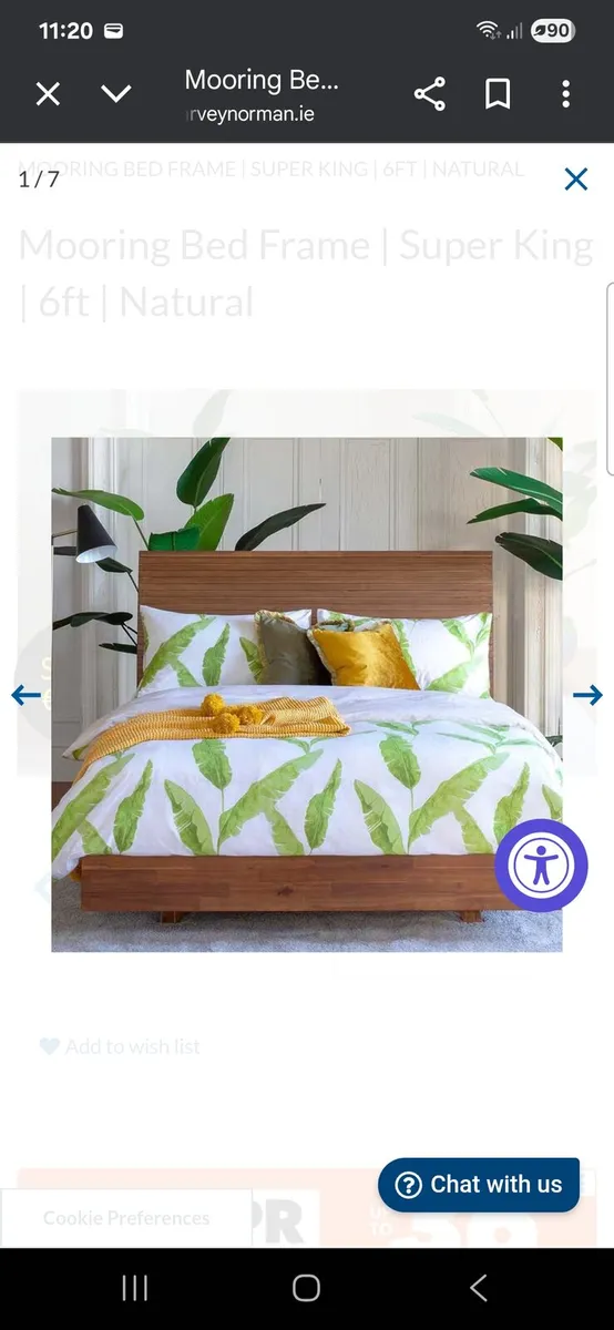 Mooring Super King size bed frame - Image 1