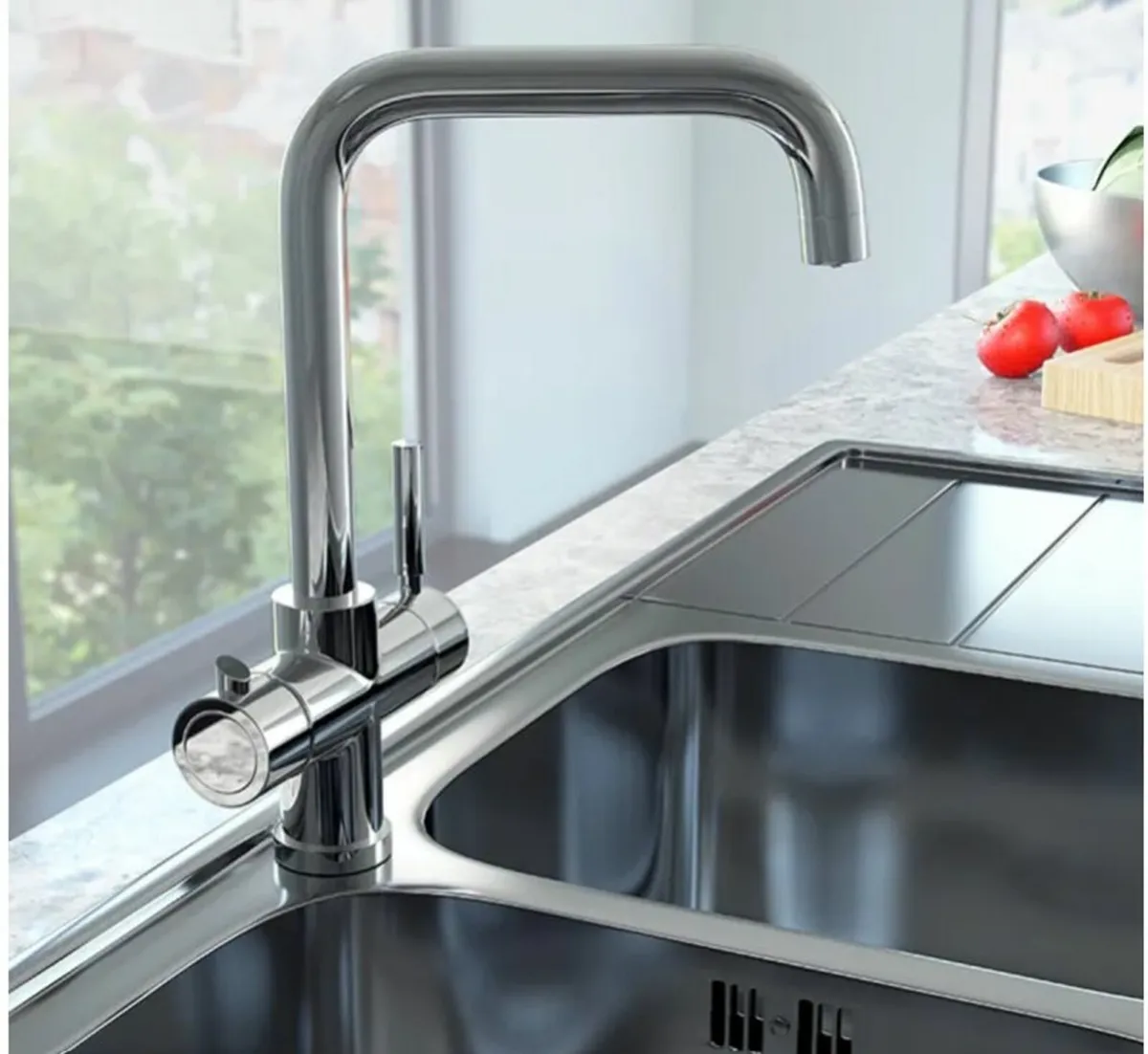 Instant Boiling Water Kitchen Tap - Chrome - Image 1