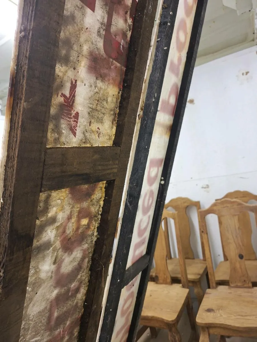 Two very large old grocery signs - Image 2