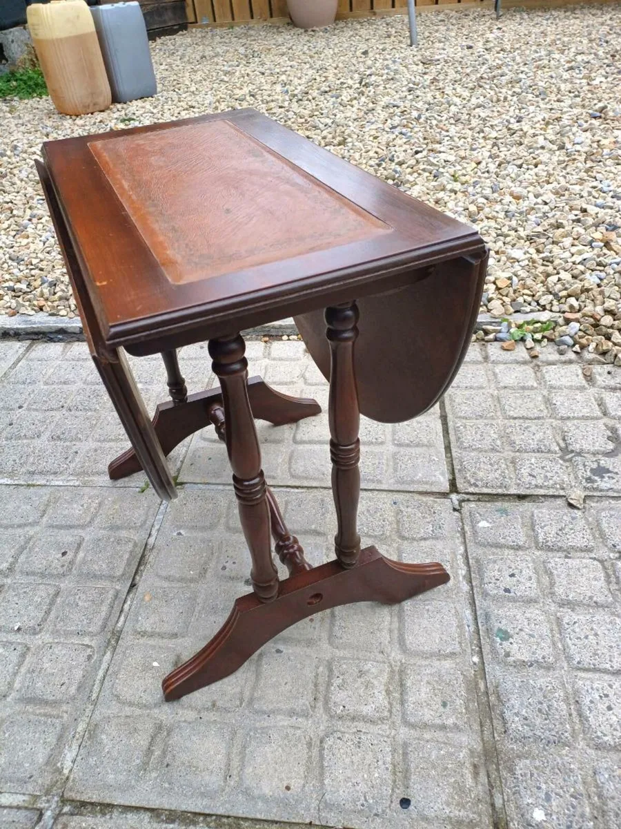 Vintage Accasional Drop Leaf Table - Image 2