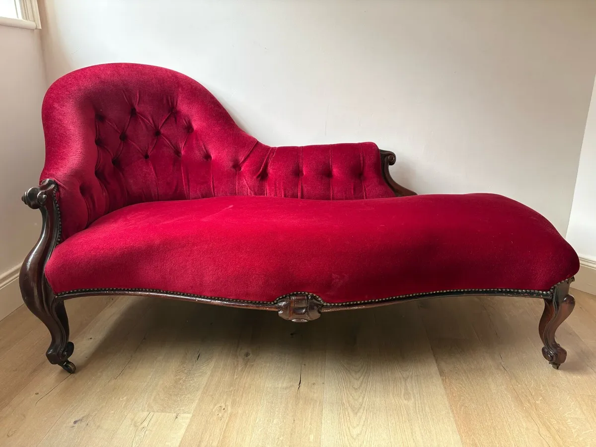 Vintage rosewood chaise lounge - Image 1