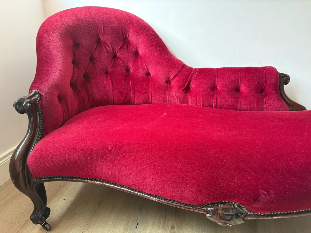 Vintage rosewood chaise lounge - Image 3