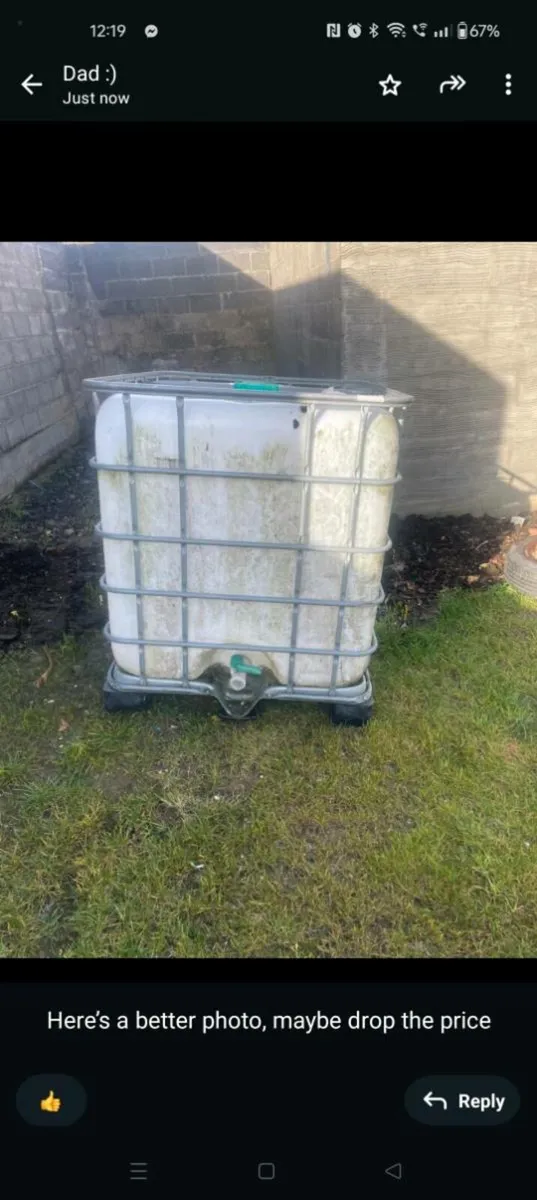 Water container with tap