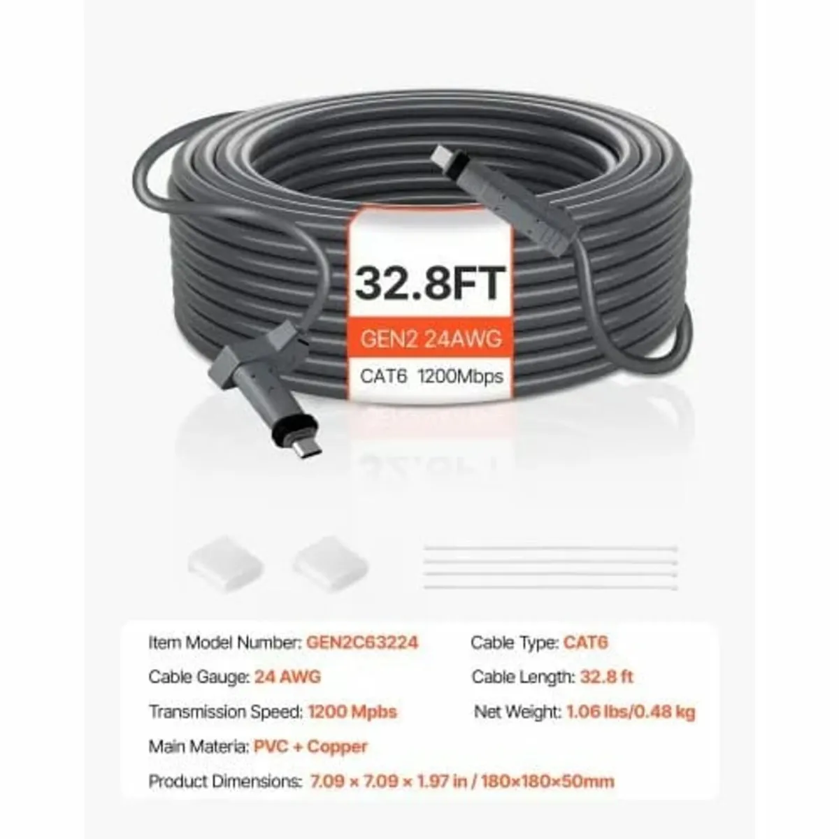 Starlink Gen 2 Cable 32.8FT /10 m Extension Cable - Image 3