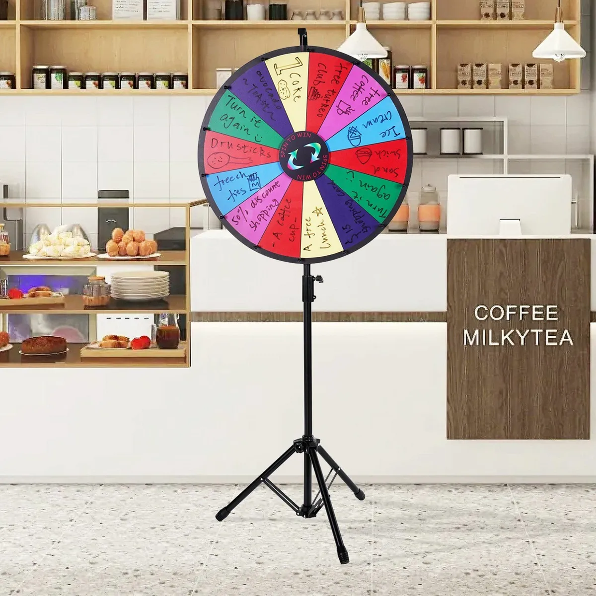 24” Color Prize Wheel Tripod Floor Stand - Image 2