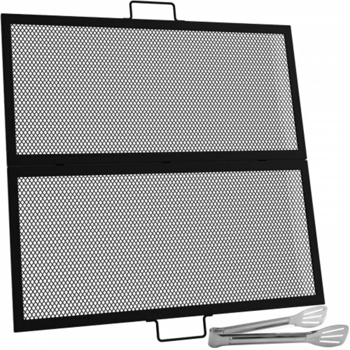 Square Cooking Grate Fire Pit Grill Grate w/ X Mar - Image 1