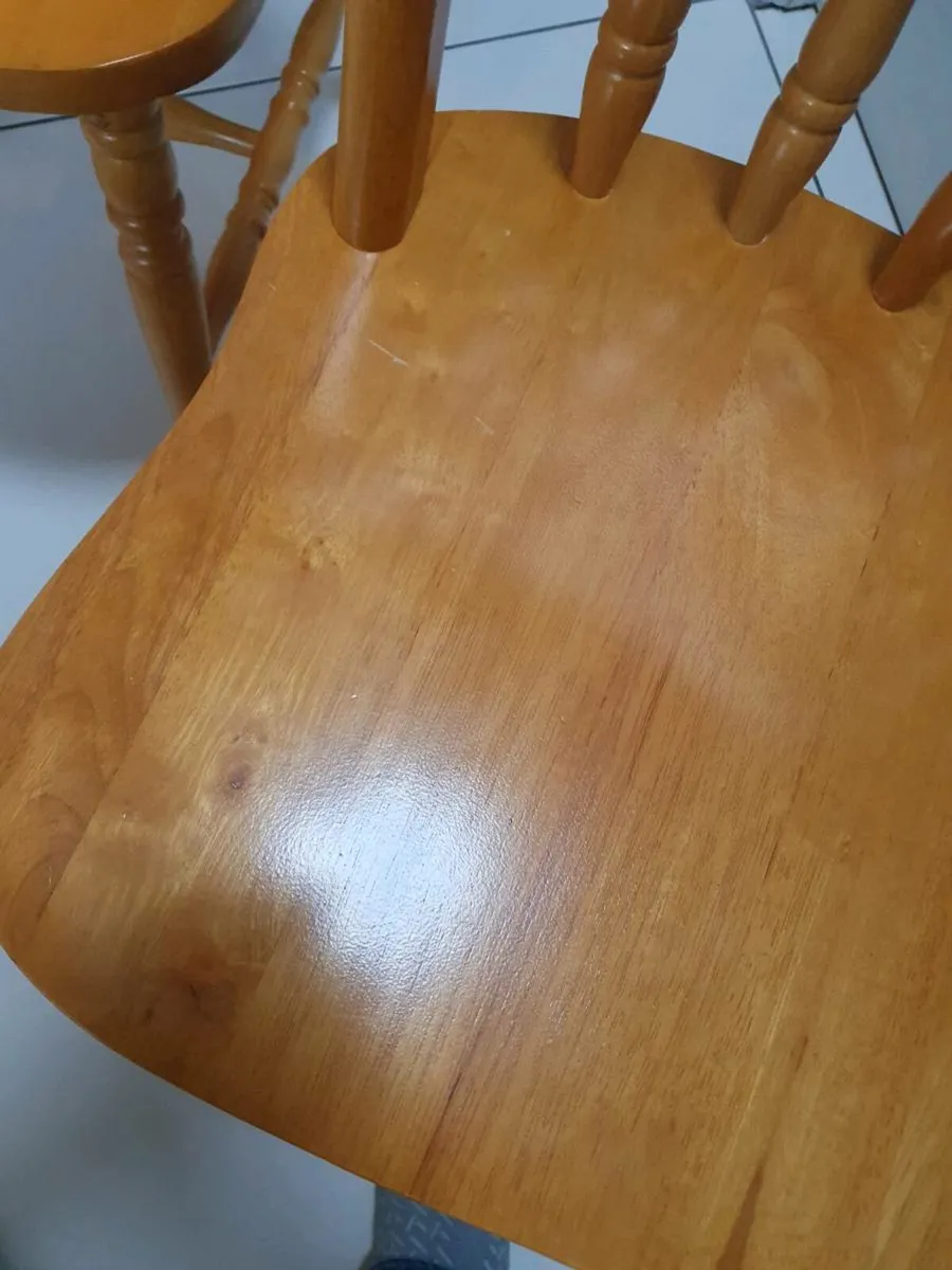 Set of 5 solid wood Dining chai - Image 4