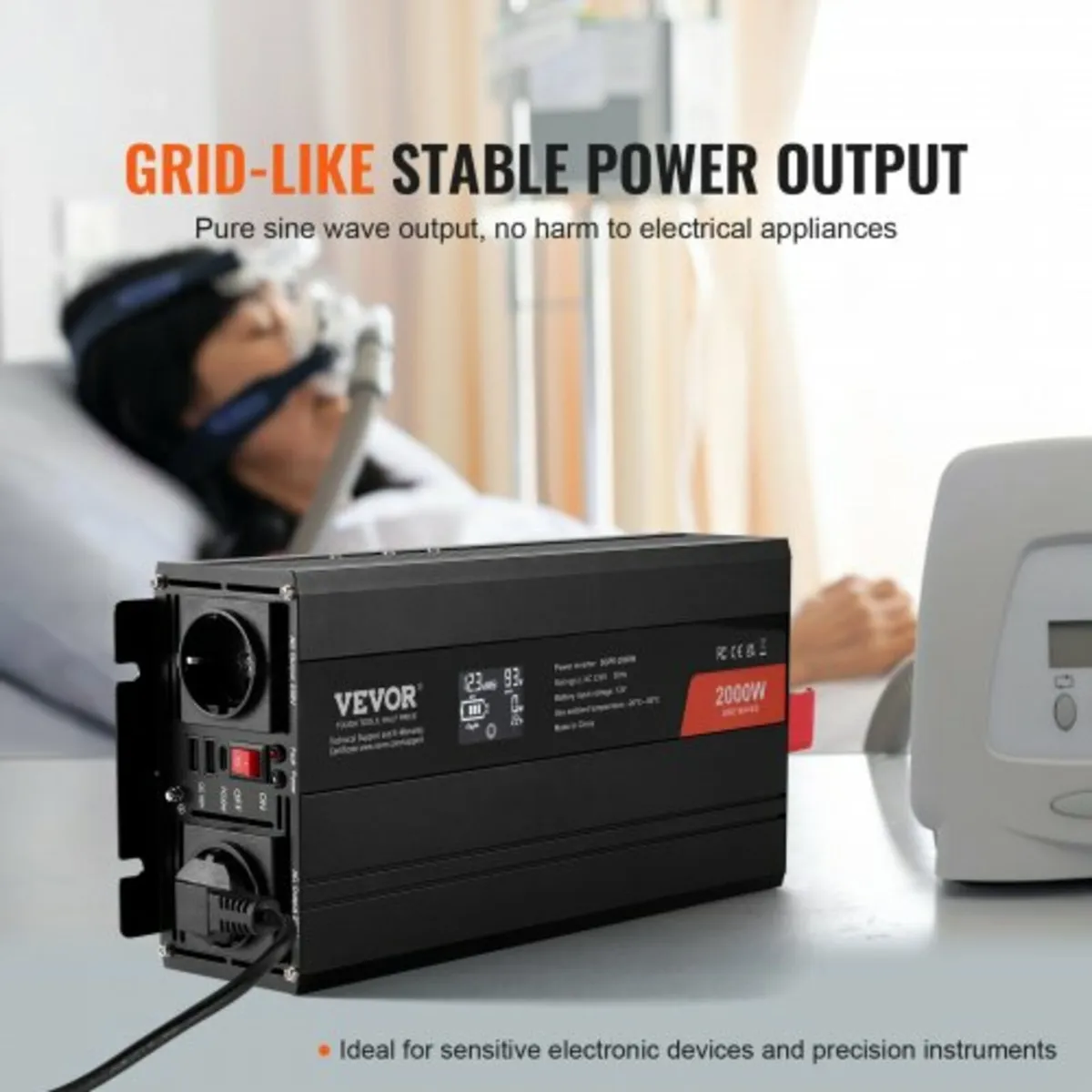 Pure Sine Wave Inverter, 2000 Watt, DC 12V to AC 2 - Image 3