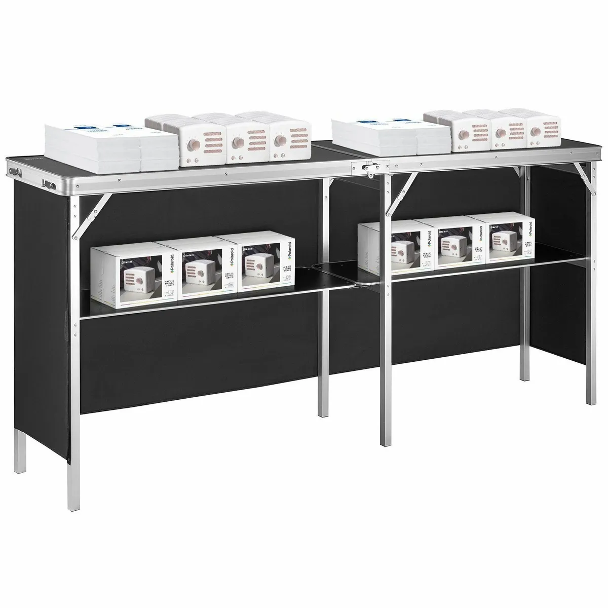 Portable Tradeshow Podium Table+Storage Rack + Bag - Image 4