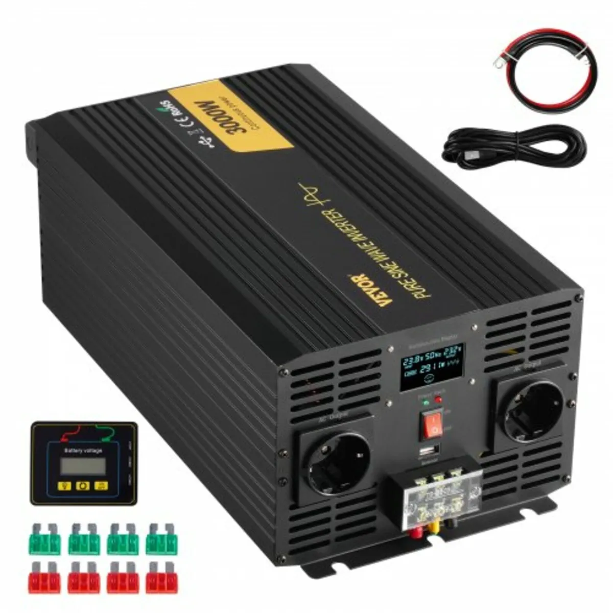 Pure Sine Wave Inverter Power Inverter 3000W DC24V - Image 1