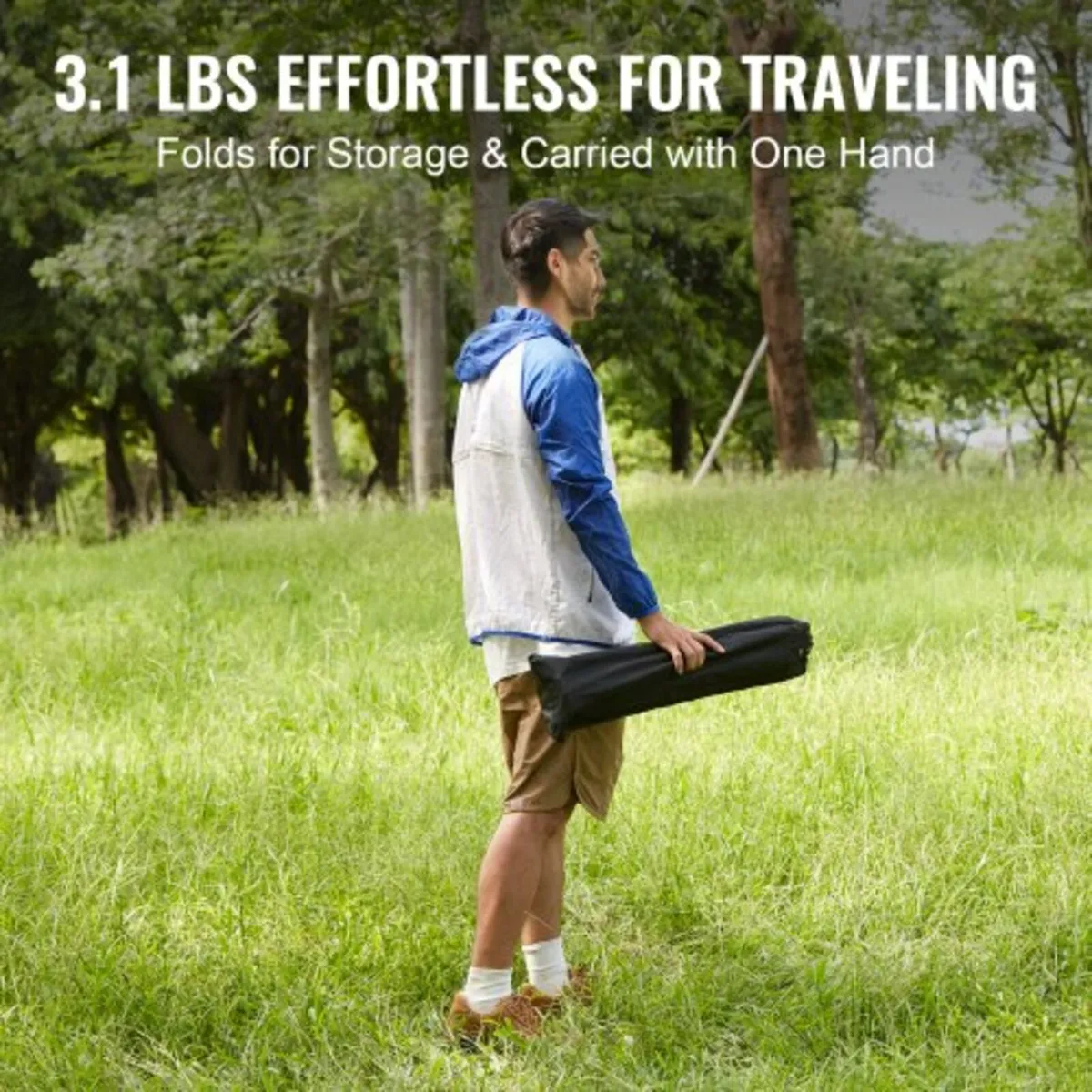 Folding Camping Table, Outdoor Portable Side Table - Image 2