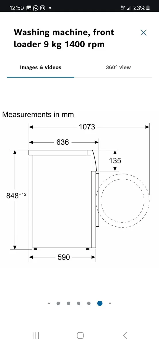 Bosch 6 series  I-Dos washing machine - Image 4