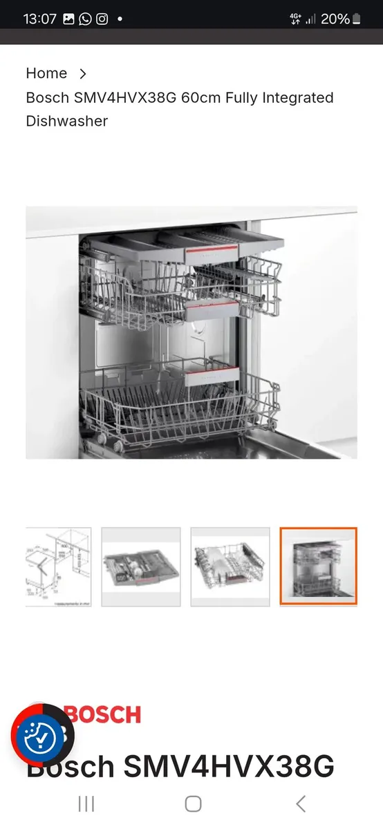 Bosch Fully Integrated Dishwasher - Image 1
