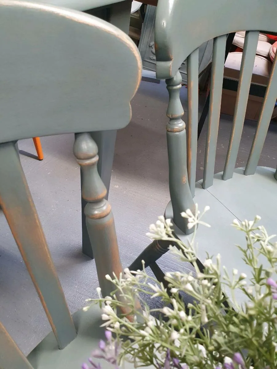 3 country kitchen dining chairs - Image 2