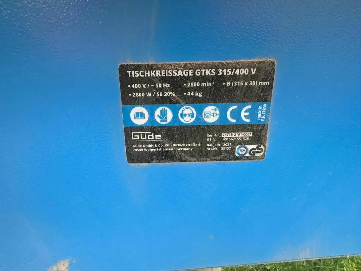 Table saw 3 phase power - Image 2