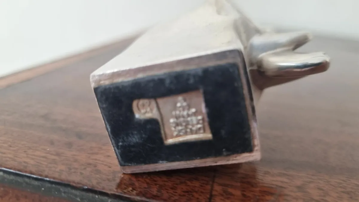 Vintage DANSK Silver Plate Elephant Paperweight - Image 3