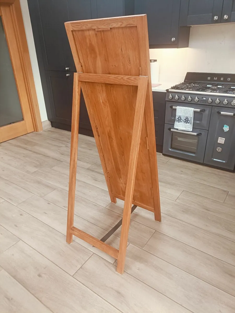 Large standing mirror solid wood - Image 3