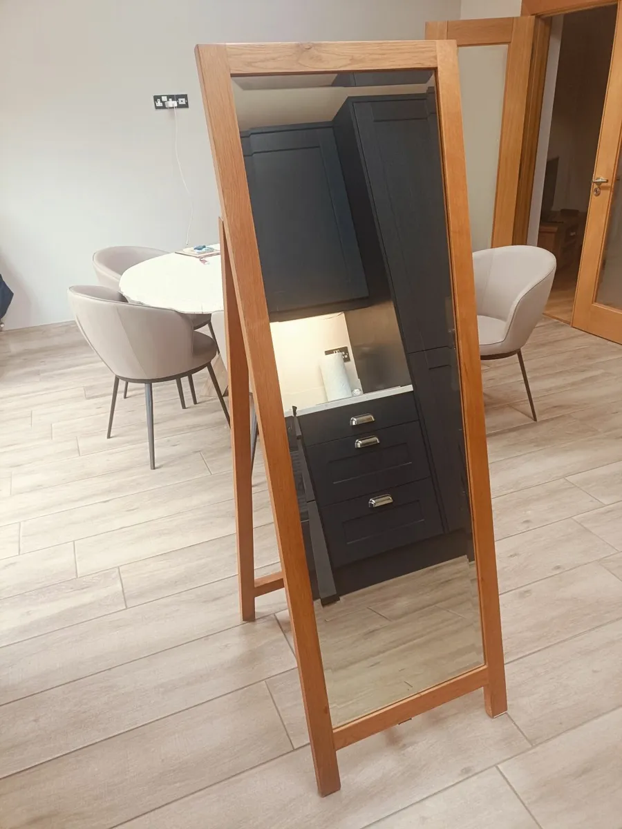 Large standing mirror solid wood - Image 4