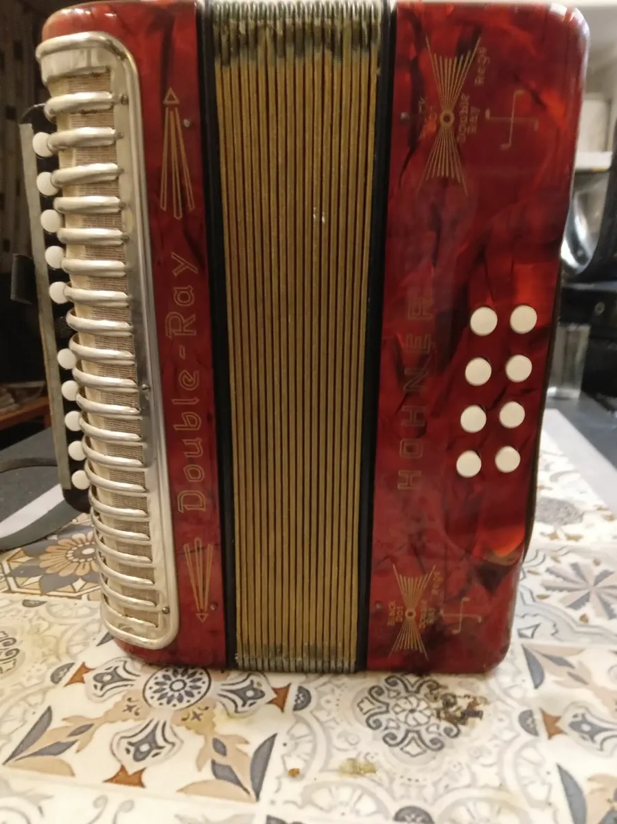 20 key hohner black dot accordeon.