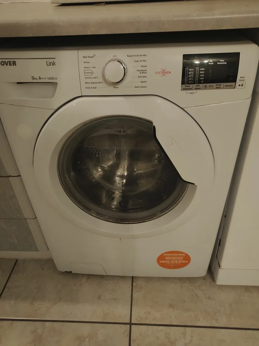 Hoover washing machine 9kg - Image 1