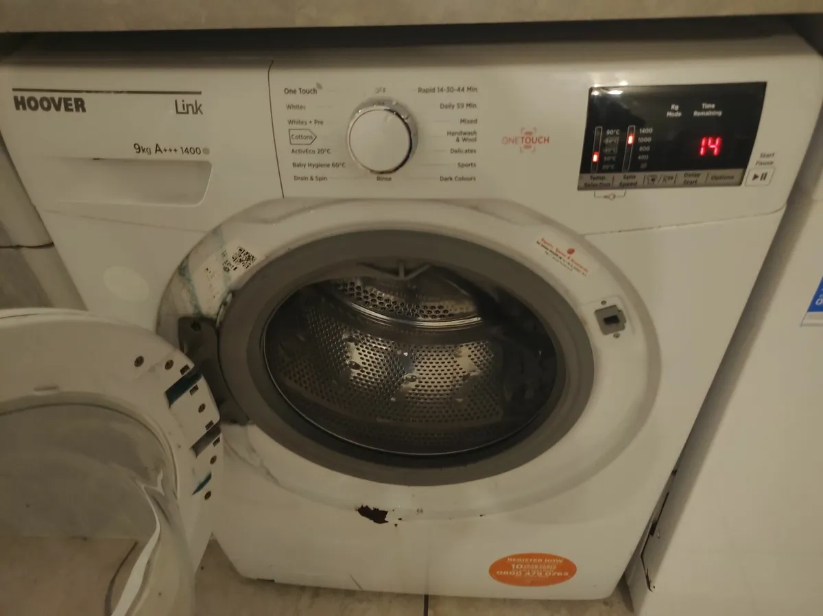 Hoover washing machine 9kg - Image 2