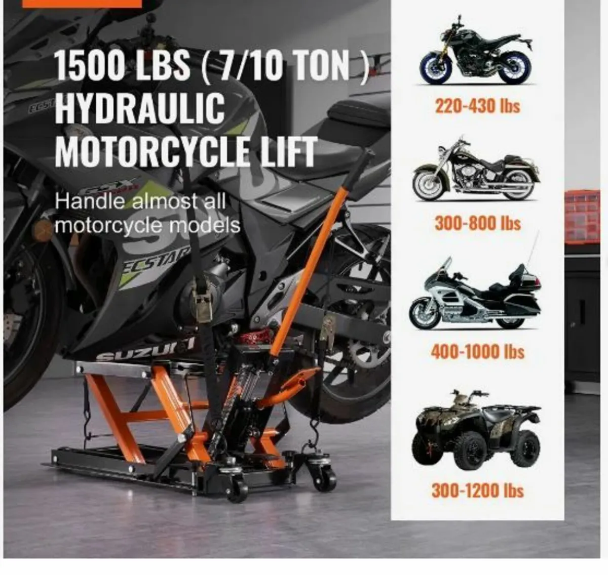 Motorcycle Hydraulic Pump Jack - Image 3