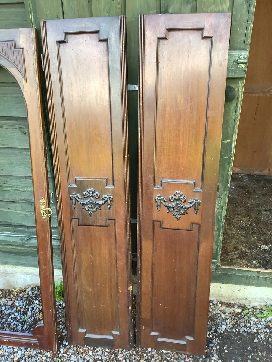 Antique mahogany doors - Image 1