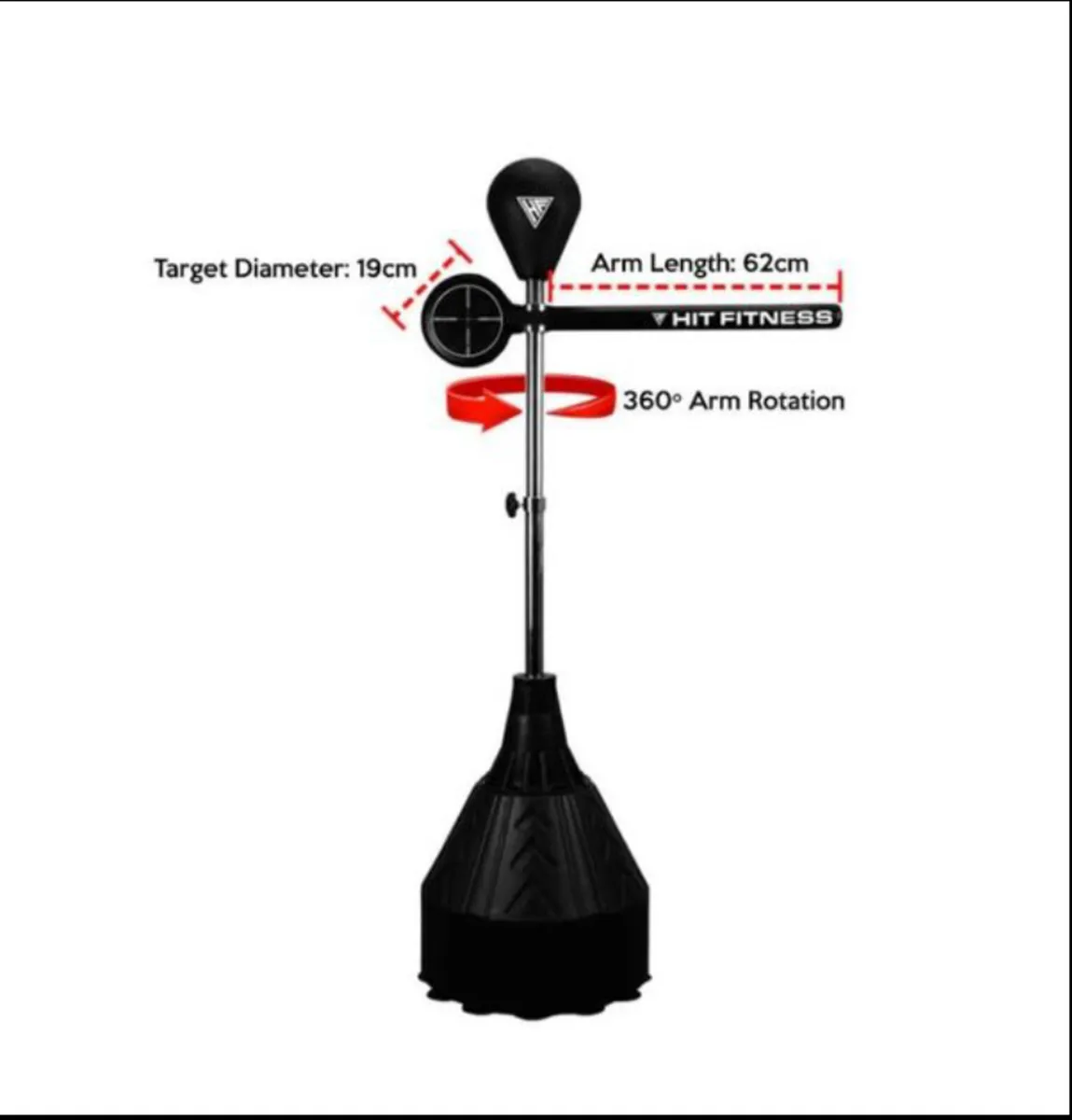 HIT Fitness Boxing Spar Bar Trainer6.2ft 60kg NEW - Image 3