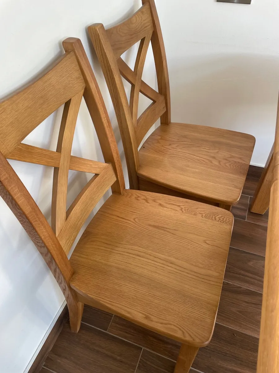 Solid teak extendable wood table - Image 3
