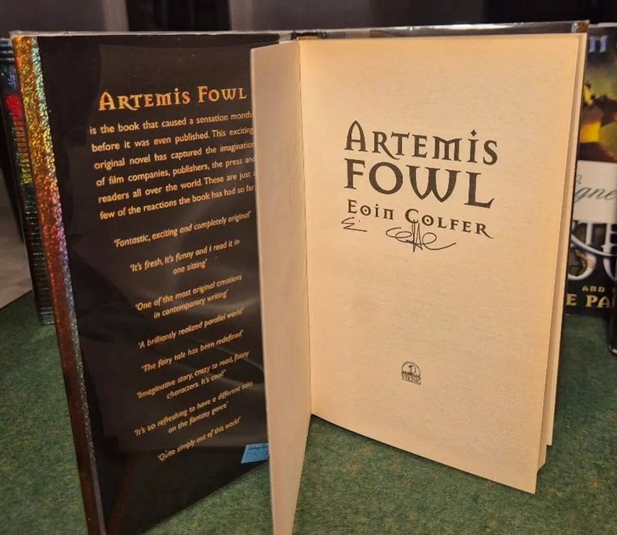 Artemis Fowl, Eoin Colfer, First Editions, Rare - Image 2