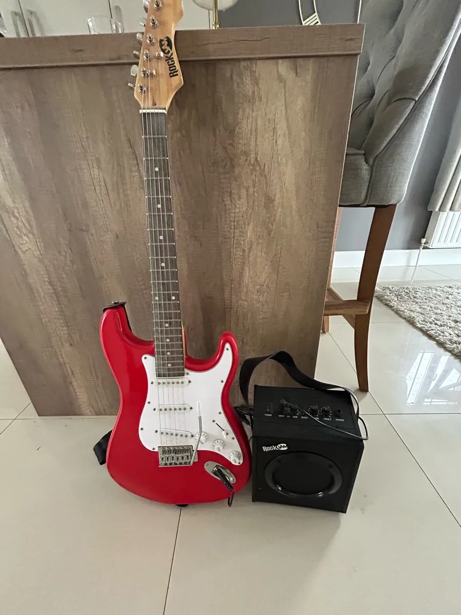 Kids electric guitar and amp