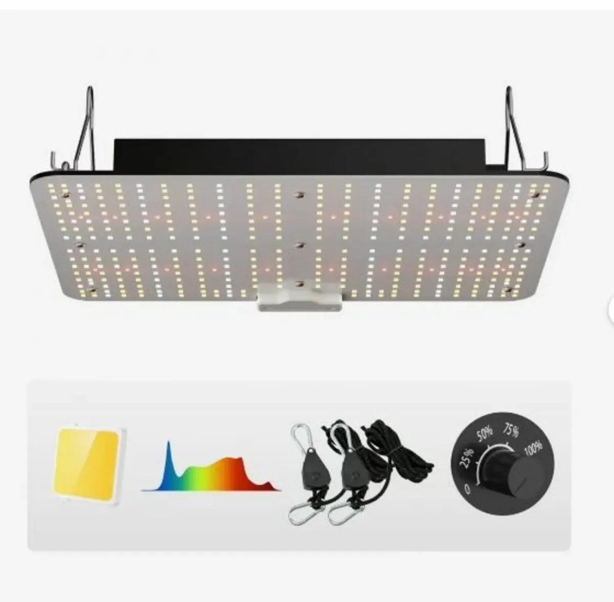LED Grow Light, 150W Full Spectrum Dimmable - Image 1